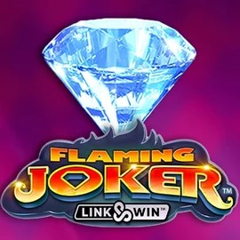Official Slots logo: Flaming Joker Link and Win by Barstruck at Gambloria Casino